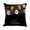 F, variant on Christmas Pillow Cover, Black Gold Light Luxury Reindeer Snowman Cushion Case, Square Soft Fabric Throw Case for Sofa Living Room Decor