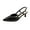 Black, variant on Black Women'S High Heels Open-Back Cap-Toe Sandals Pointed Toe Stiletto Comfortable Shoes Suitable For Daily Wear In Spring And Summer Size 39