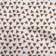 thumbnail image 1 of oneOone Georgette Viscose Brown Fabric Geometric Triangle Fabric for Sewing Printed Craft Fabric by The Yard 42 Inch Wide, 1 of 4