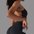 thumbnail image 5 of Women Bras Yoga Wear Bra Breathable Drying Body Shaping Back Fitness Blazer Sports Bras for Women Black L, 5 of 8