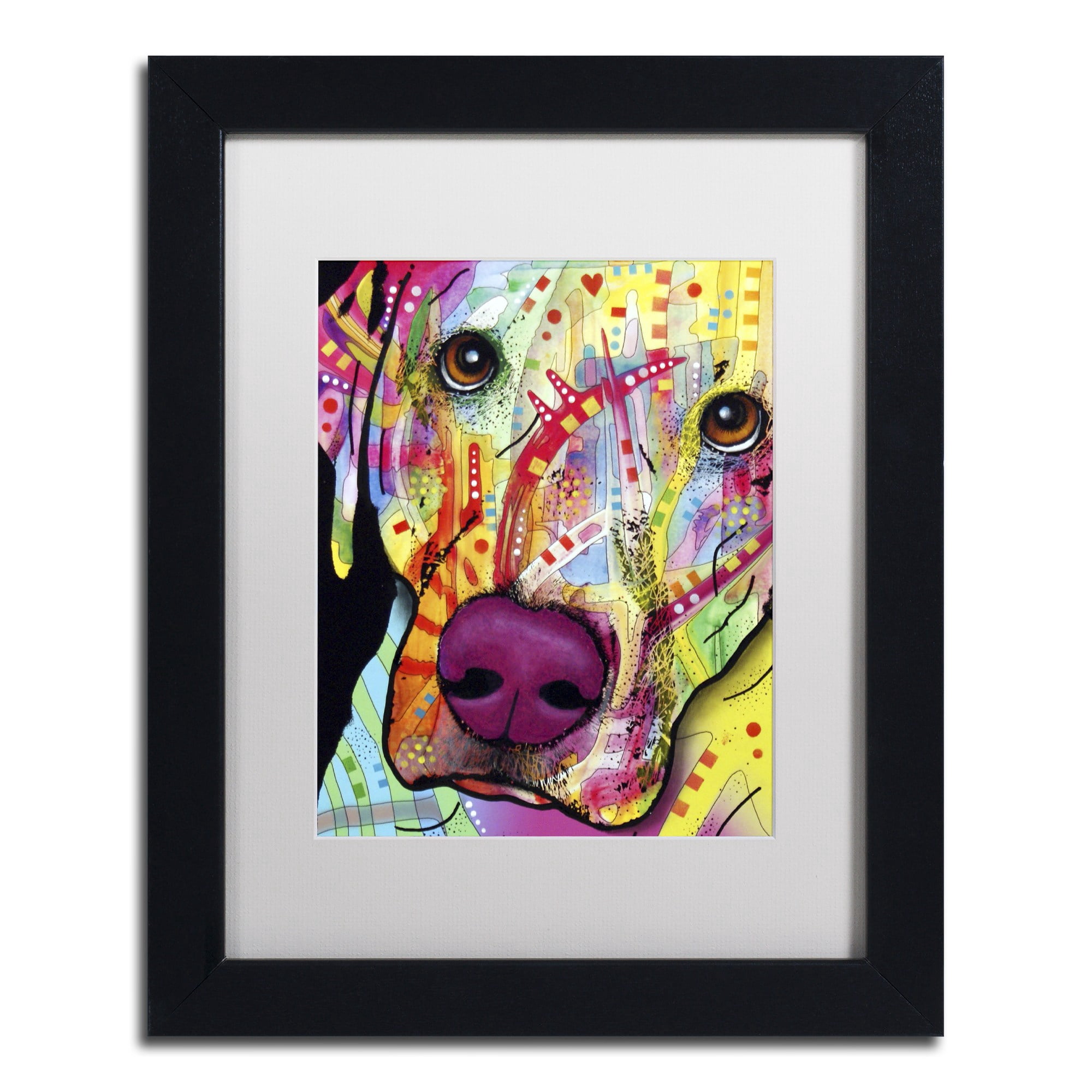 Trademark Fine Art 'Close Up Lab' Canvas Art by Dean Russo, White Matte, Black Frame