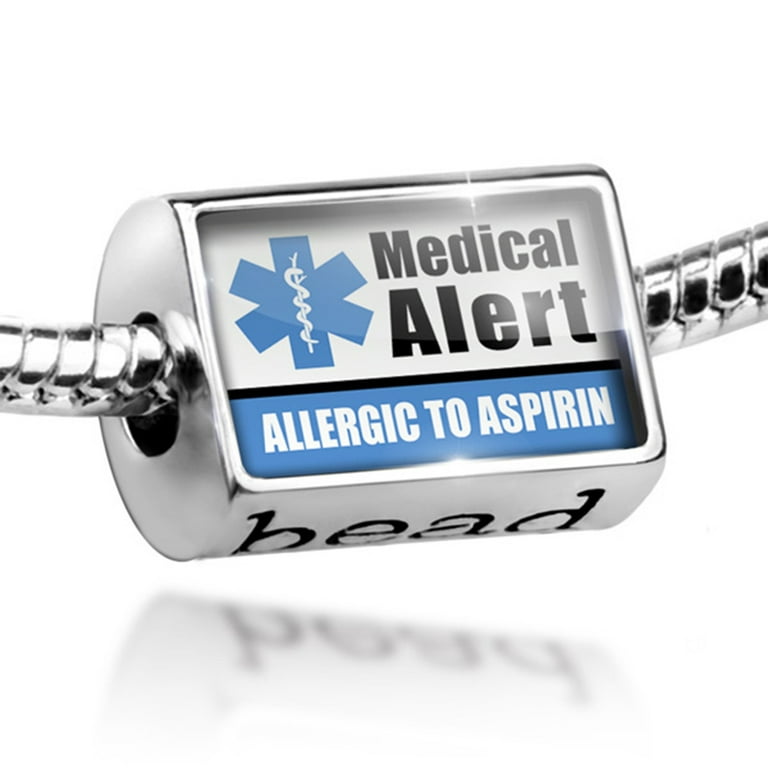Aspirin on sale allergy bracelet
