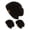 Black, variant on CC Slouch Thick Knit Beanie, Dark Melange Grey ( 3 pack )