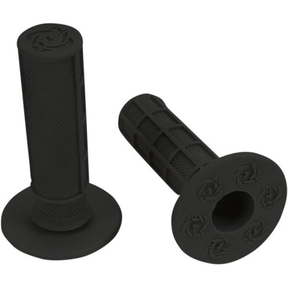 Torc1 Hole Shot MX Grips, 1/2 Wafflle - Soft - Black