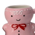 thumbnail image 3 of BLEEUS Gingerbread Man Ceramic Mug Christmas Gingerbread Man Cup 350ML (Pink) Christmas Essential (Pink), 3 of 10