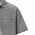 thumbnail image 6 of ZOYOEN Mens Polo Shirts with Pocket- Casual Summer Vintage Short Sleeve Performance Shirts Gray Size S, 6 of 6
