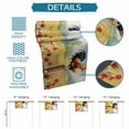 thumbnail image 6 of Rooster Table Runner, Wildflowers Vintage Flowers Farm Watercolor Kitchen Table Runners Dress Scarves for Table Decorations Party/Restaurant/Indoor Outdoor Use, 13x120in, 6 of 9