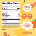 thumbnail image 2 of Wellah Clear Whey Protein Isolate Powder (Mango Clementine) 30 Servings - 20g of Protein, 90 Calories, Sweetened with Stevia, 2 of 5