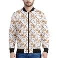 thumbnail image 2 of Chaquetas con cremallera y estampado 3D de Corgi de dibujos animados para hombres y niños, sudadera con estampado de mascotas y perros, chaqueta bomber informal de calle, abrigo de manga larga, 2 of 5