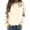 Beige, variant on Women's Hoodless Sweatshirt for Wear with Halloween Graphic Crewneck Long Sleeve Casual Pullover Top Women Beige XXL