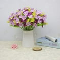 thumbnail image 3 of Artificial Daisy Flowers 28 Heads Fake Wildflowers Artificial Orchid Silk Cloth Flower 6 Pack, 3 of 9