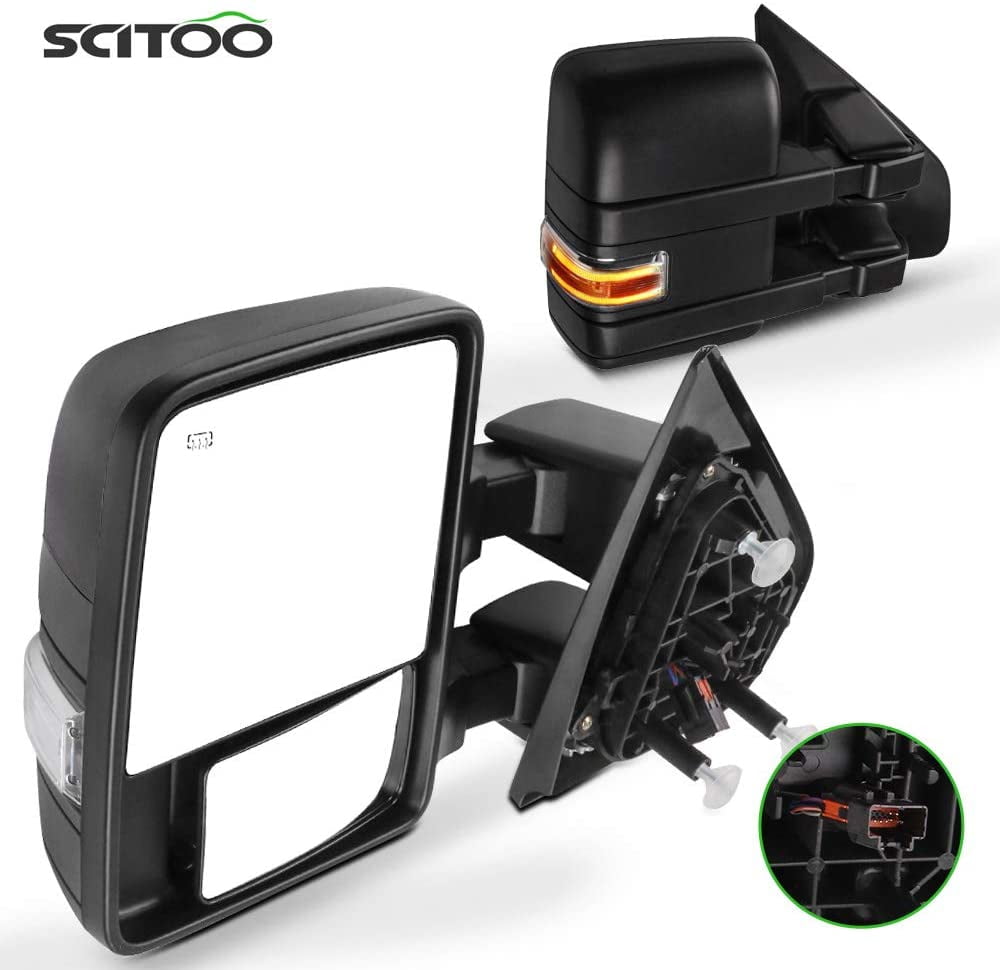 によっては Tow Mirror Power Folding Telescoping Heated Smoked Signal Chrome