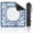 Color-5, variant on Mahjong Mat 31.5" x 31.5" Blue White Floral Crane Oriental Pavilion Anti-Slip and Noise Reduction Symmetry Design Mahjong Tiles Table Cover for Dominoes Poker Card Board and Tile Games
