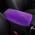 Furry Car Armrest Cover Car Center Console Cover Pad Car Soft Console ...