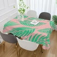 thumbnail image 5 of Tropical Palm Leaves Rectangle Tablecloth, Dust Proof Anti Wrinkle Wipeable Table Cloth Tabletop foration of Dinner Kitchen Wedding Holiday Party 54"x72" Decor Gift, 5 of 7