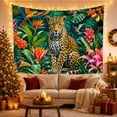 thumbnail image 3 of Cartoon Tiger Cub Jungle Tapestry Wall Hanging, 3 of 7