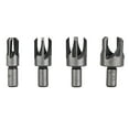thumbnail image 6 of 8Pcs Wood Dowel Drill Bits Four Flute Dowel Hole Cutter Round Shank Claw Tapered, 6 of 12