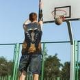 thumbnail image 5 of Honeii Romantic Flower Astronaut Couple print basktball shirt for men and women, Unisex basketball jersey for Theme party-Large, 5 of 6