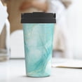 thumbnail image 6 of Picia Blue Marble Pattern 500ml Carry Insulated Coffee Mug, Stainless Steel Travel Mug with Hidden Handle, Leak-Proof for Car, Office, Home, and Outdoor Use, 6 of 8