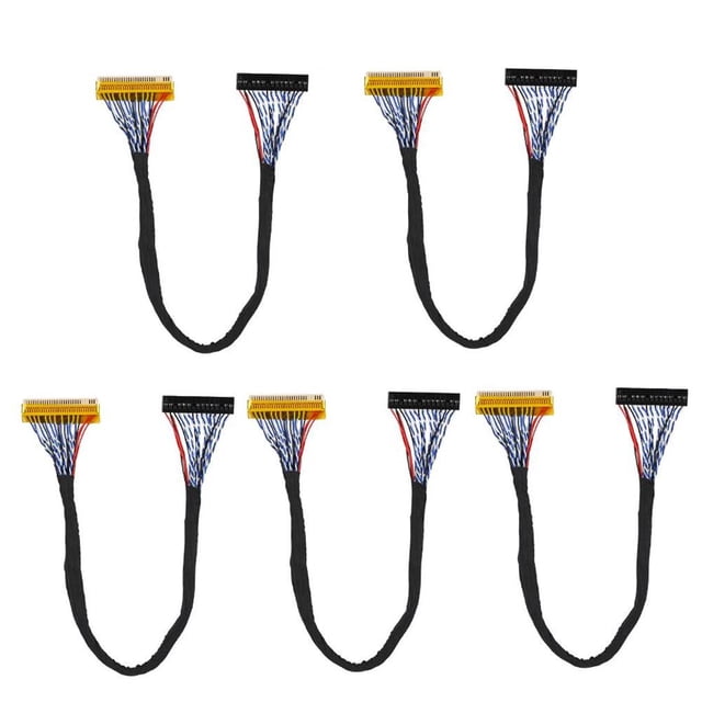 Cable Lvds De 30 Pines, 2 Canales, 8 Bits, Compatible Con 1280X1024 Fpr, Panel Lcd Tft De 17/19 Pulgadas 5 Uds Scienceny EL008620-00