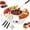 White, variant on Caramel Apple Tray with Warmer, Electric Fondue Set for Party,Electric Heated Melting Bowl Keeps Chocolate Smooth without Burning, Featuring Sectioned Trays for Easy Fruit Dipping