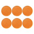 thumbnail image 2 of Disketp Orange Glitter2 Funny Coasters,6 Pcs Leather Coasters With Holder, Perfect Housewarming Hostess Gifts,Protect Furniture From Water Marks Scratch And Damage, 2 of 9