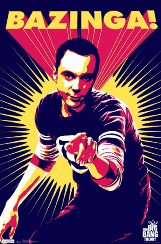 The Big Bang Theory Bazinga Sheldon Cooper Red Rubber Bracelet Wristband 