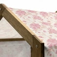 thumbnail image 5 of Spring Pet House, Watercolor Cottage Flowers on Polka Dotted Pale Colored Background Nature, Outdoor & Indoor Portable Dog Kennel with Pillow and Cover, 5 Sizes, Pink Peach and Cream, by Ambesonne, 5 of 5