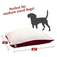 thumbnail image 2 of Majestic Pet Solid Color Rectangular Pillow Dog Bed Machine Washable Burgundy Medium 30" x 40" x 8", 2 of 5