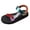 Blue, variant on Vintage Ethnic Color Block Platform Walking Sandals for Women 2026 Beach Lightweight Comfortabel Casual Colorful Leather Memory Foam Dress Flat Summer Shoes Gold Size 7
