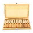 thumbnail image 2 of 10Pcs Wood Handle Carving Chisel, High Hardness Woodworking Hand Tool With Ergonomic Handle For DIY Handicraft Decoration, 2 of 8