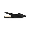 thumbnail image 3 of BLISSFUL STEP Women's Shoes Slingback Pointed Toe Flat Shoes Black 7, 3 of 7
