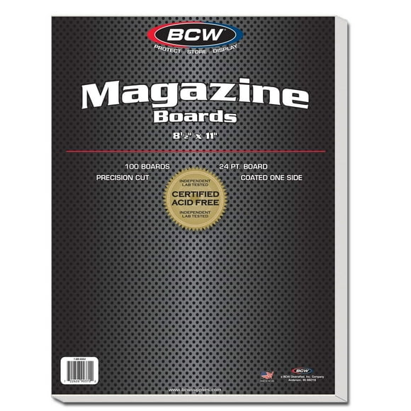 BCW Magazine Backing Board - 100 pack
