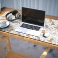 thumbnail image 3 of 35.4x15.7 Inch Gaming Mouse Pad, Non-Slip Stitched Rubber Desk Mat for Desktop & Laptop,Cat Floral Kitten White Pattern, 3 of 6