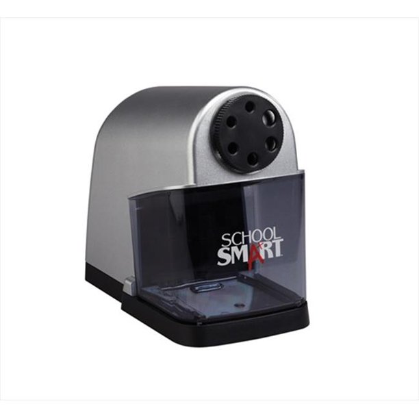 School Smart 091432 6Hole Heavy Duty NonSkid Steel Pencil Sharpener