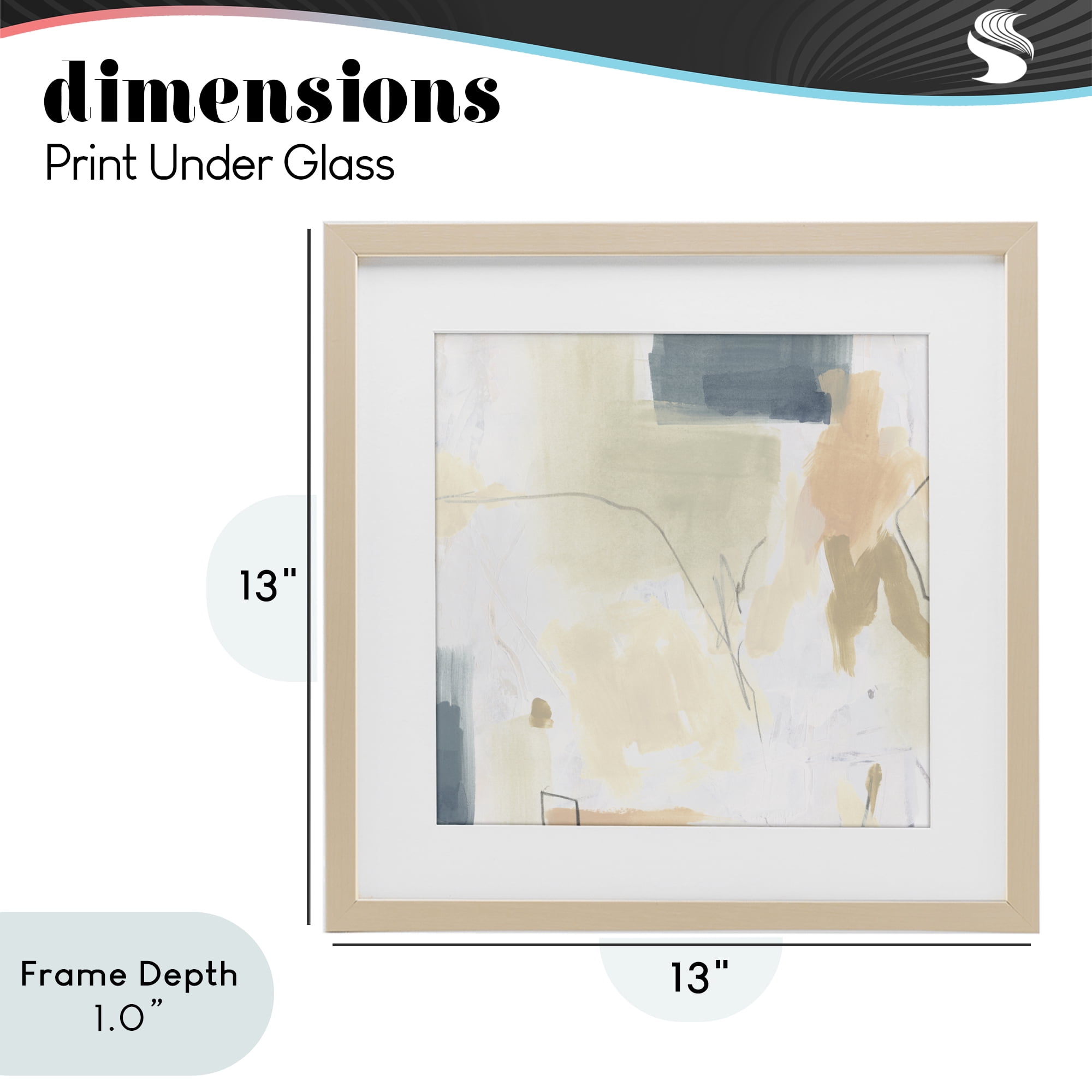 Stupell Industries Plaster Line Abstract Birch Framed Print Under Glass, design by June Erica Vess