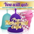 thumbnail image 2 of Talisi Reusable Menstrual Cups with Collapsible Silicone Foldable Sterilizing Cup Set of 3 Small Large Sizes Silicone Soft Cups with Sterilizer Feminine Hygiene Period Cup Tampon and Pad Alternative, 2 of 9