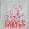 thumbnail image 3 of Peanuts - Grillin And Chillin - Men's Crew Neck Fleece Pullover, 3 of 6
