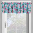 thumbnail image 2 of Ambesonne Vintage Rose Window Valance, Rose Flowers Bouquet, 54" X 18", Aqua Pink, 2 of 5