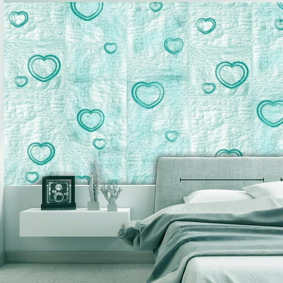 Repeating Wallpaper Roll - Sweet Hearts - 32.8'L x 19.7"W
