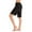 Black, variant on yillto Plus Size Lounge Shorts for Women Elastic Waist Wide Leg Bottoms Pajamas Short Pants S-5XL