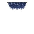 thumbnail image 2 of Madison Park Elena Faux Silk Waterfall Embellished Valance, Navy, 38"W x 46"L, 2 of 5