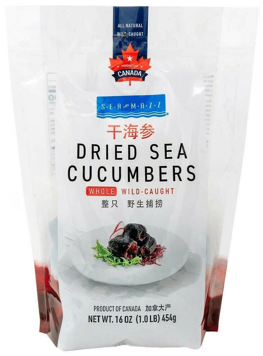 Seamazz Whole Dried Sea Cucumbers, 16 Ounce