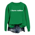 thumbnail image 4 of TINZ Femmes Quotidien Maison Extérieur Entraînement Manches Longues Col Rond T-Shirt Haut Chandail Imprimé Blouse de Rue Mode Urbaine Dames Shorts Ensembles Lingerie Légère Chandails Légers Femmes, 4 of 4