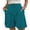 Green-Blue, variant on Summer Fashion Womens Bermuda shorts Plus Size Cotton Linen Solid Color Loose Straight Leg With Pockets Side Slit Buttons Clearance Under 10$!
