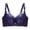 Blue, variant on Xijirk Women Wireless Lace Bra with Adjustable Wide Strap Rhinestone Pendant Full Coverage Comfort for Everyday Wear,Purple,40D