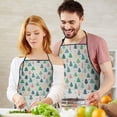 thumbnail image 4 of Gray Christmas Tree Pattern Apron-Garden Aprons for Women with Pockets-Cotton Linen Waterproof Kitchen Cooking Gardening Aprons Adjustable for Kitchen,Cooking,BBQ and Salon 33"x27", 4 of 7