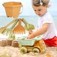 thumbnail image 2 of Juguetes de playa para niños, molde de pala divertido, cubo, reloj de arena, piscina de arena, regalo de cumpleaños para niños y niñas, herramienta de excavación de arena, 2 of 4