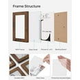 thumbnail image 4 of SONGMICS 12-Photo Collage Picture Frames,4 x 6 Inches Wall-Mount Photo Frame,Rustic Brown, 4 of 6