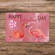 thumbnail image 3 of Feliz Día de San Valentín, Pareja de acuarelas, Flamencos, Amor, Letreros metálicos vintage, Letrero decorativo de hojalata, Póster metálico de 8 x 12, 3 of 4